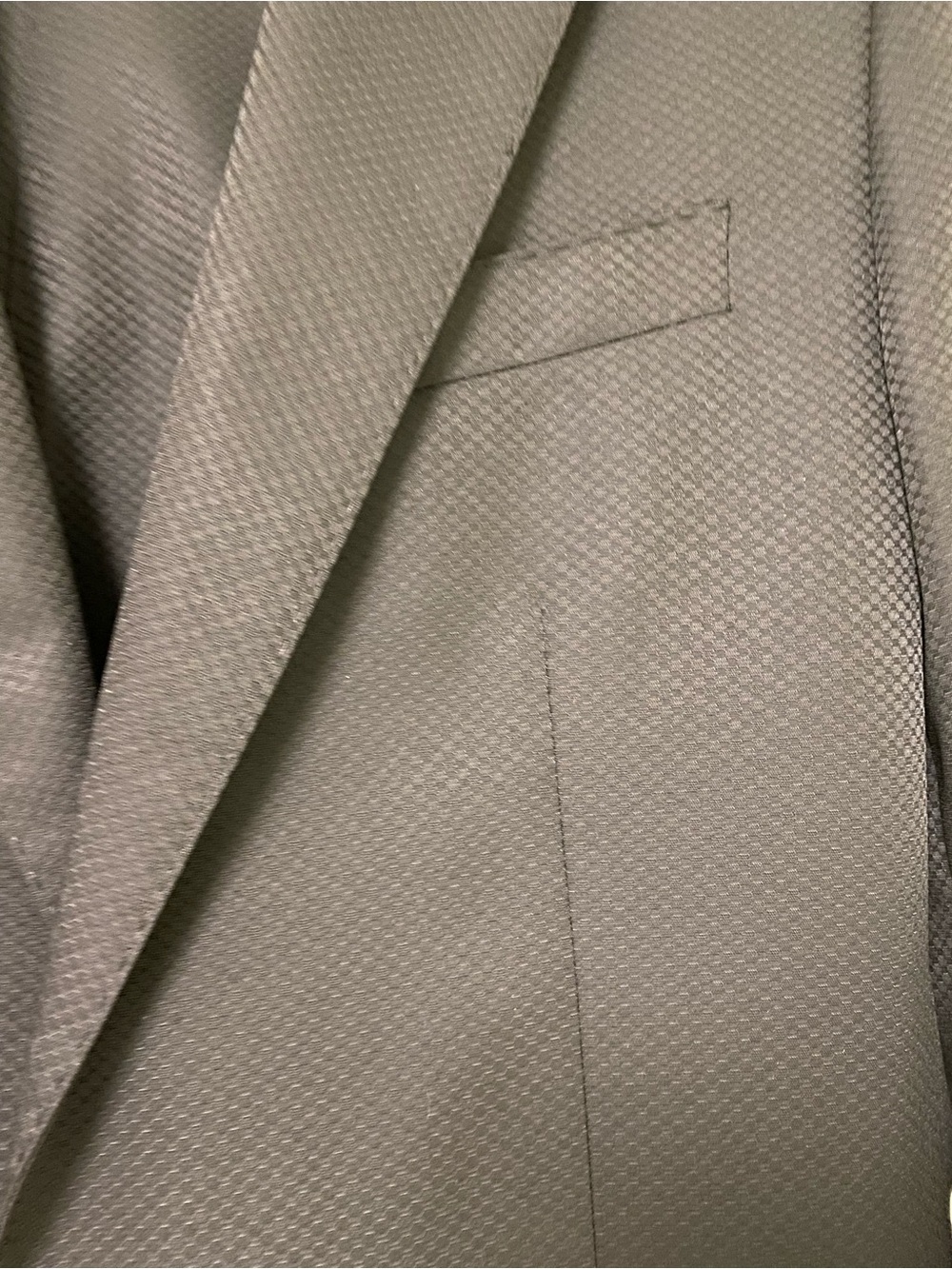 Dolce & Gabbana Black Textured Two-Button Suit Jacket